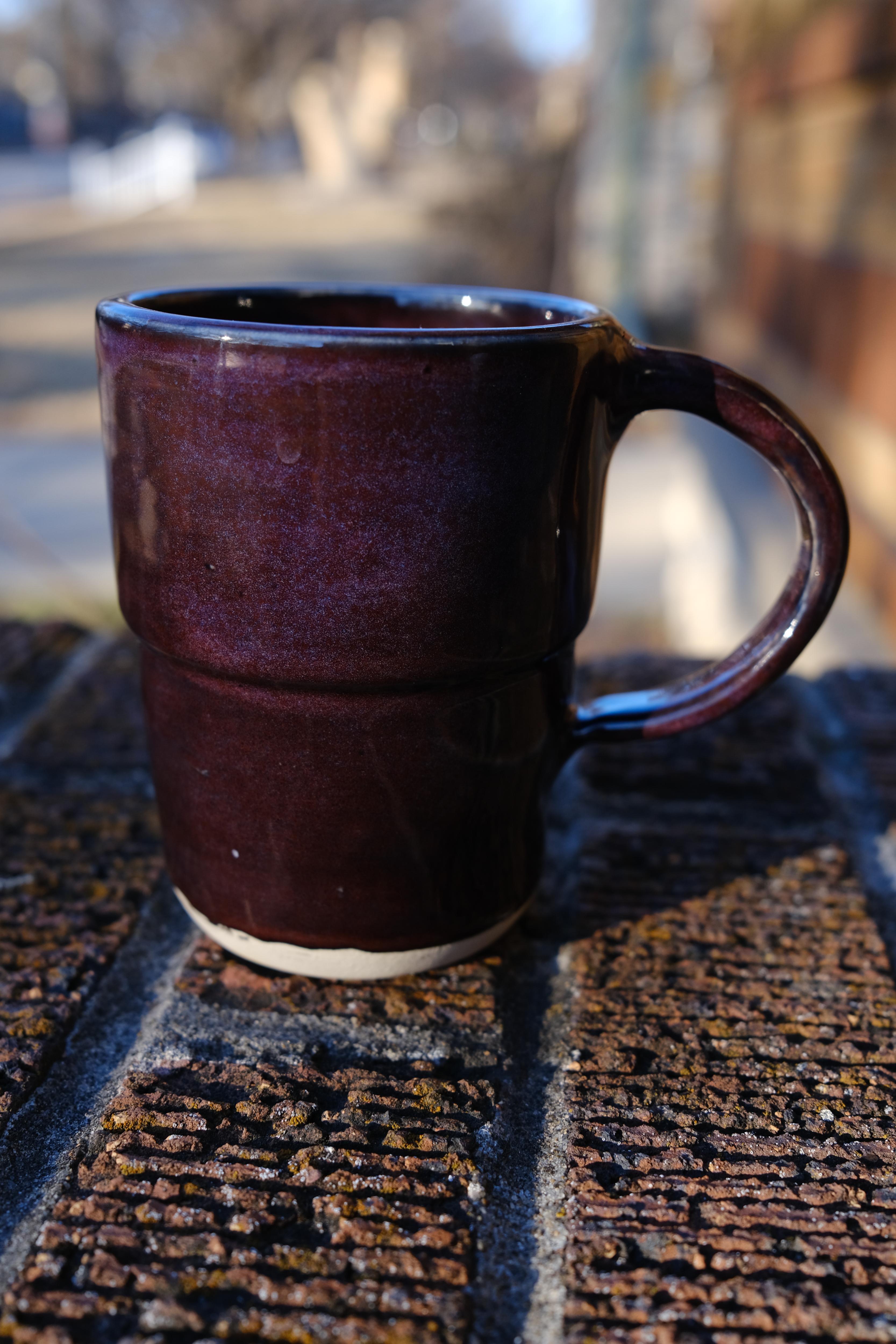10 oz Royal Velvet Shimmering Plum Ceramic Mug- #6