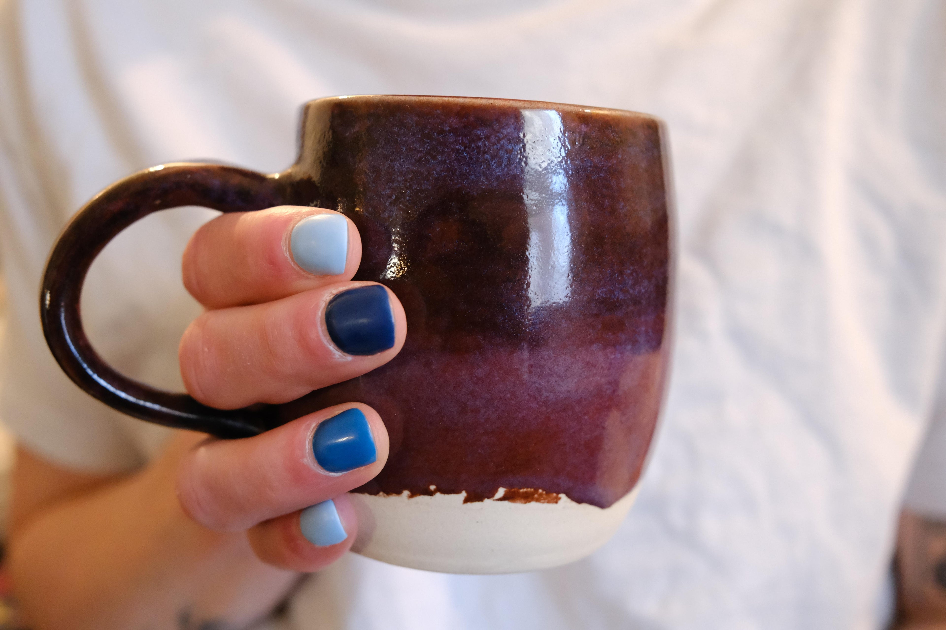 10 oz Royal Velvet Shimmering Plum Ceramic Mug- #6