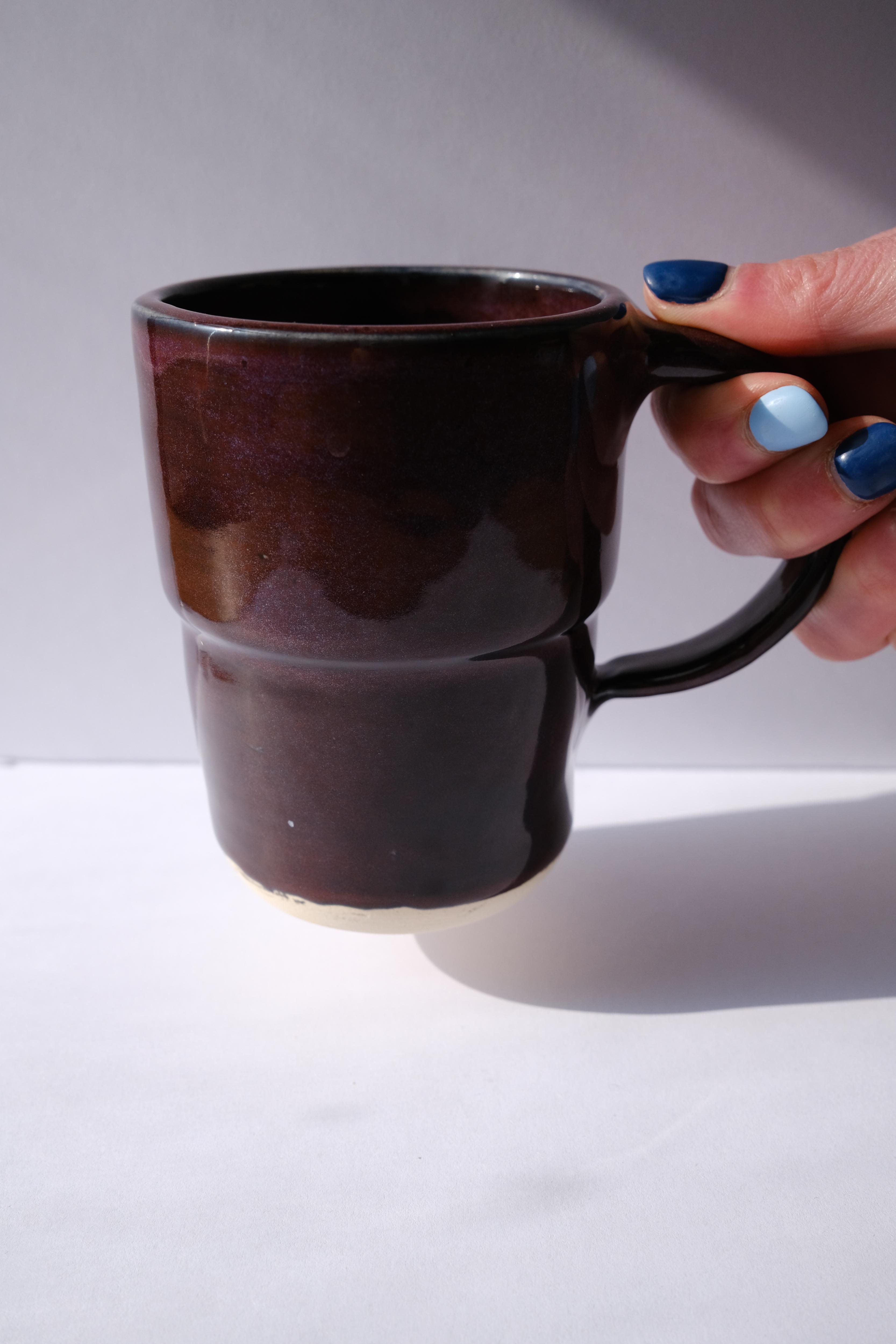 10 oz Amethyst Tiered Ceramic Mug- #2