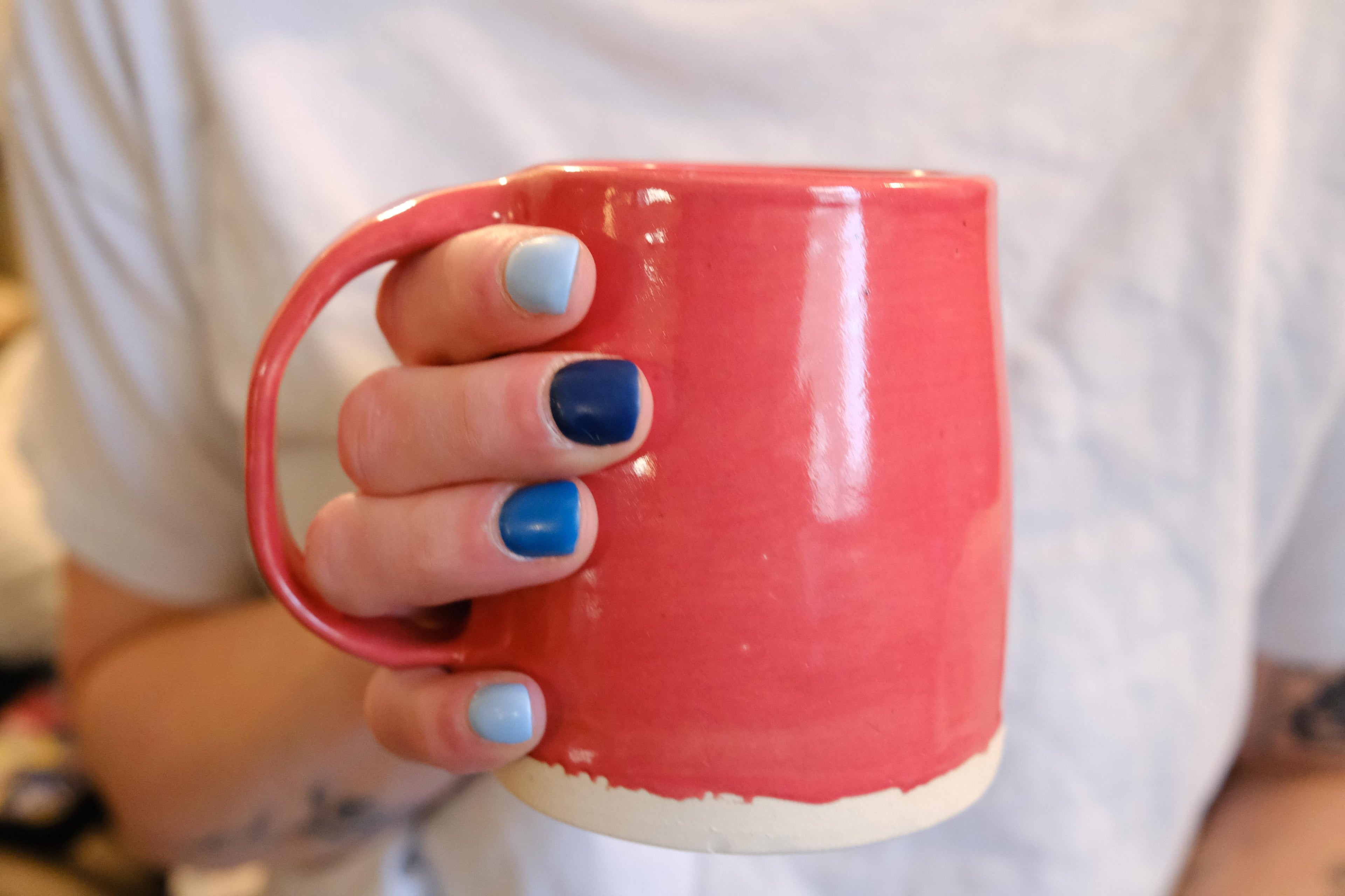 8 oz Poppy Red Ceramic Mug- #1