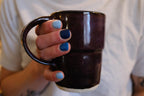 10 oz Amethyst Tiered Ceramic Mug- #2