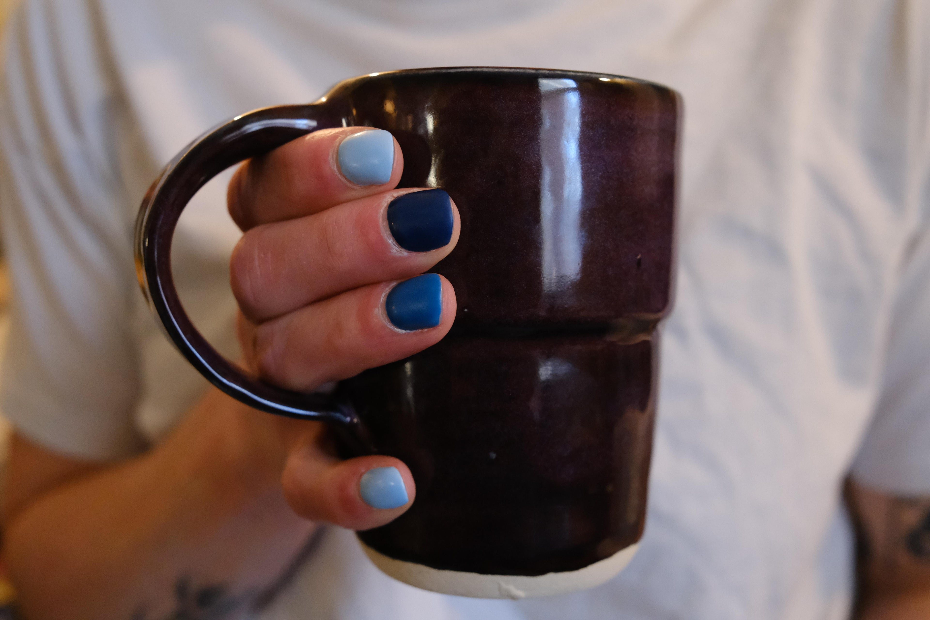 10 oz Amethyst Tiered Ceramic Mug- #2