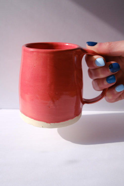 8 oz Poppy Red Ceramic Mug- #1