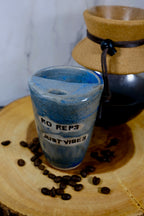 No Reps Just Vibes Blue Travel Mug