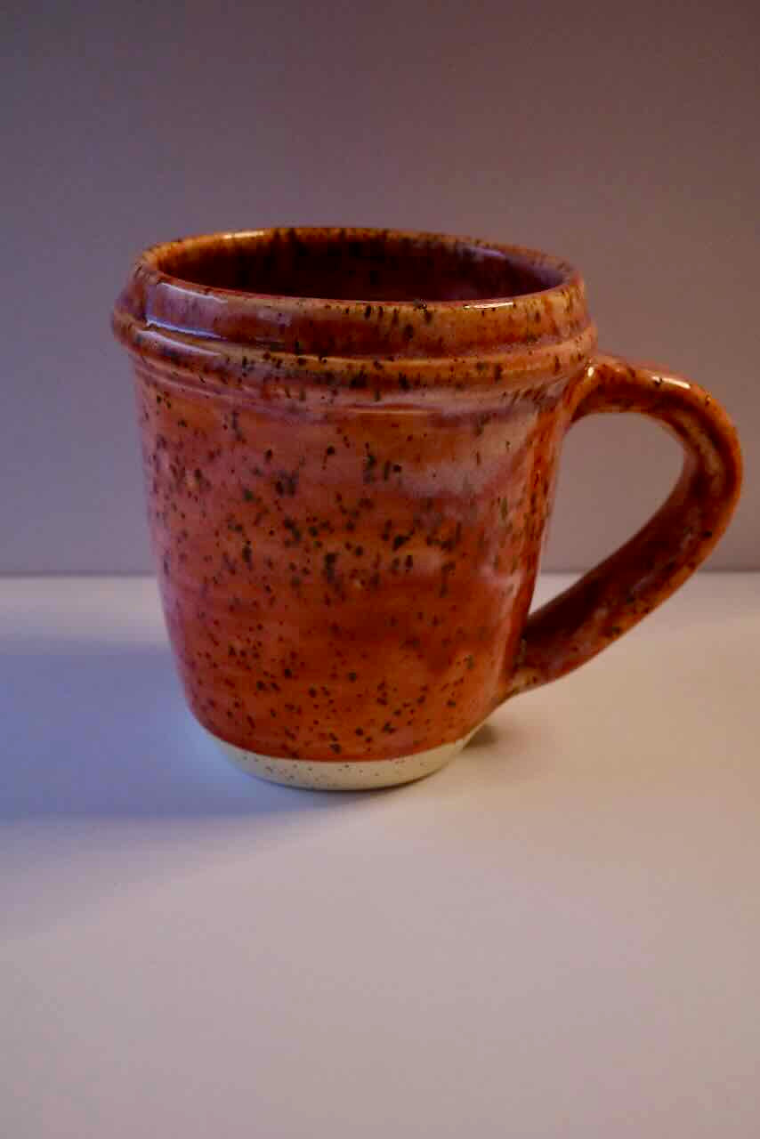 Tapered Rim Coral Mug - 12 oz