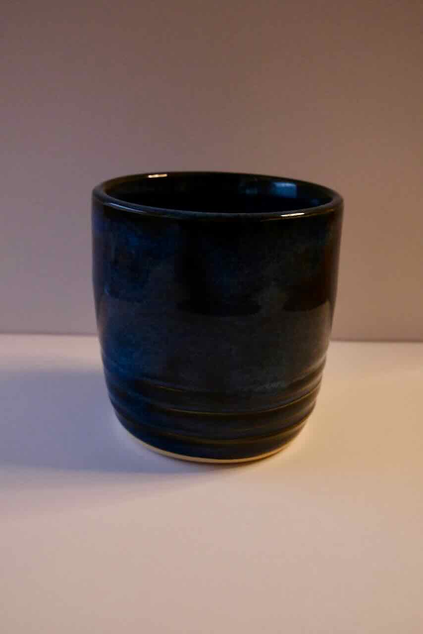Navy Blue Textured Cup