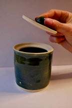 Green Gloss Lidded Jar- 6 oz