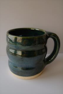 Bubble Dark Green Mug - 12 oz